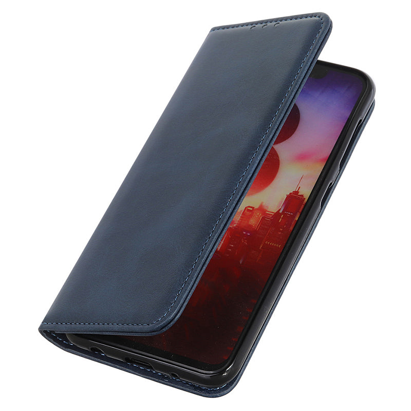 For Samsung Galaxy A05 4G Case Split Leather Cover Wallet Stand Cowhide Texture Phone Shell