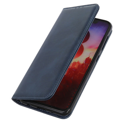 For Samsung Galaxy A05 4G Case Split Leather Cover Wallet Stand Cowhide Texture Phone Shell