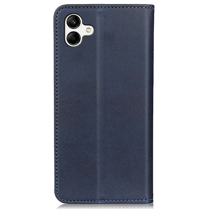 For Samsung Galaxy A05 4G Case Split Leather Cover Wallet Stand Cowhide Texture Phone Shell