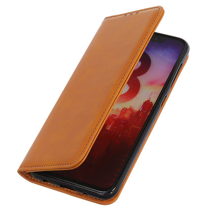 For Samsung Galaxy A05 4G Case Split Leather Cover Wallet Stand Cowhide Texture Phone Shell