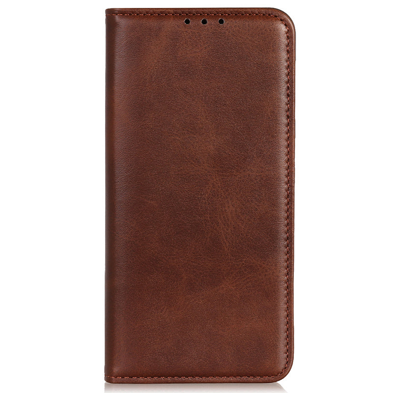 For Samsung Galaxy A05 4G Case Split Leather Cover Wallet Stand Cowhide Texture Phone Shell