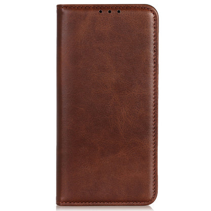 For Samsung Galaxy A05 4G Case Split Leather Cover Wallet Stand Cowhide Texture Phone Shell