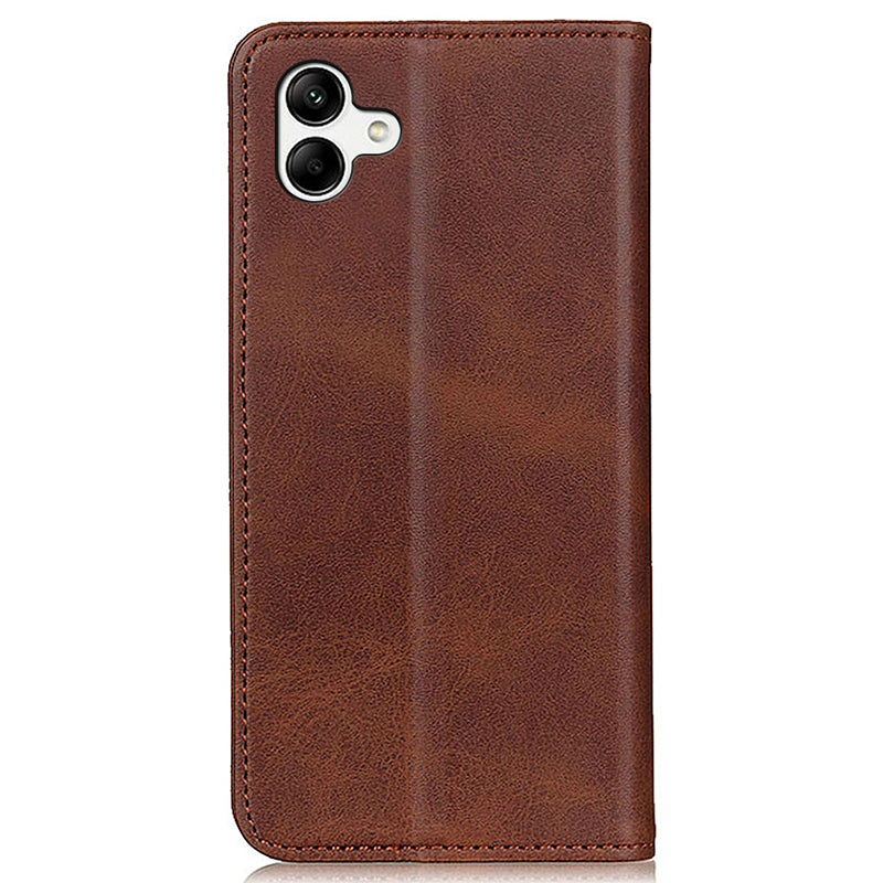 For Samsung Galaxy A05 4G Case Split Leather Cover Wallet Stand Cowhide Texture Phone Shell