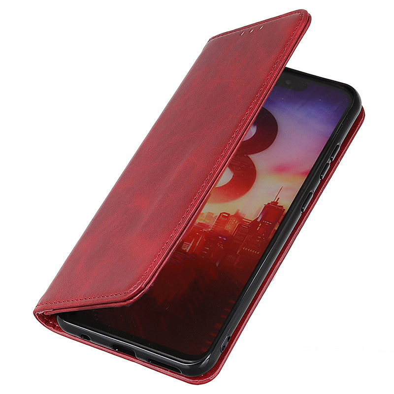For Samsung Galaxy A05 4G Case Split Leather Cover Wallet Stand Cowhide Texture Phone Shell