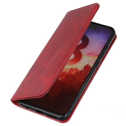 For Samsung Galaxy A05 4G Case Split Leather Cover Wallet Stand Cowhide Texture Phone Shell