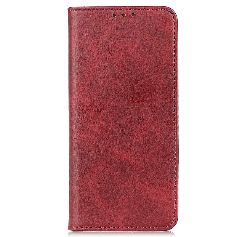 For Samsung Galaxy A05 4G Case Split Leather Cover Wallet Stand Cowhide Texture Phone Shell