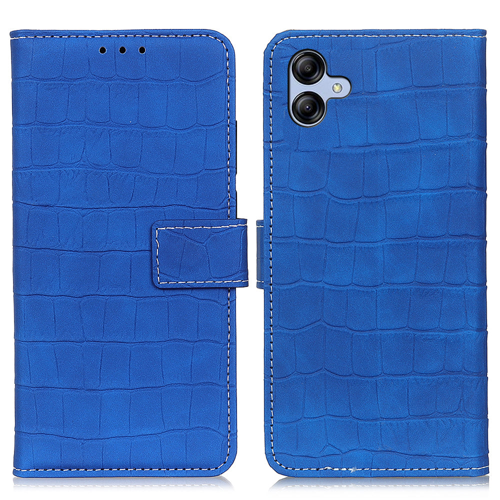 For Samsung Galaxy A05 4G Case Stand Crocodile Texture Leather Phone Wallet Cover