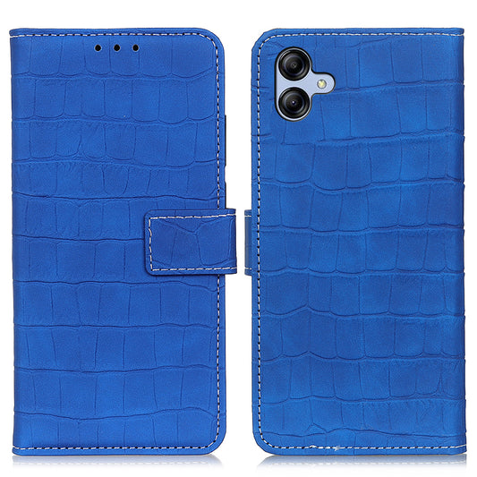 For Samsung Galaxy A05 4G Case Stand Crocodile Texture Leather Phone Wallet Cover