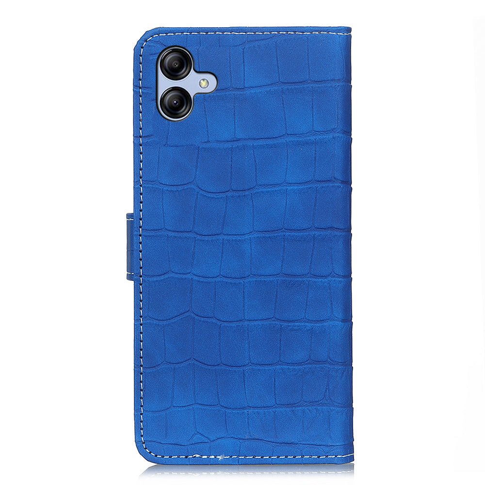 For Samsung Galaxy A05 4G Case Stand Crocodile Texture Leather Phone Wallet Cover