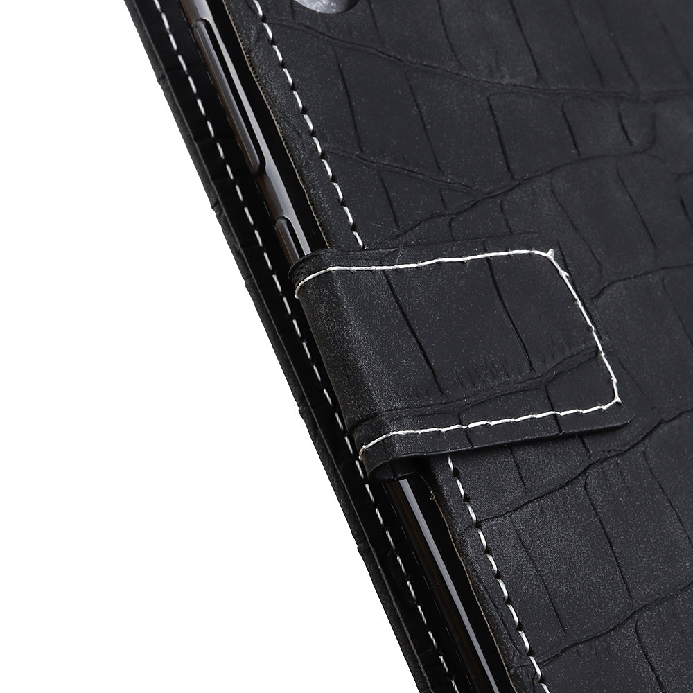 For Samsung Galaxy A05 4G Case Stand Crocodile Texture Leather Phone Wallet Cover