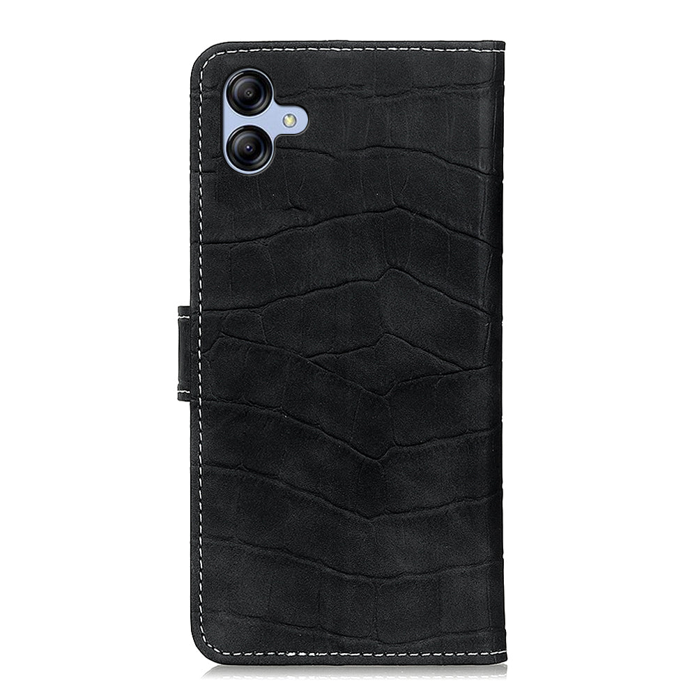 For Samsung Galaxy A05 4G Case Stand Crocodile Texture Leather Phone Wallet Cover