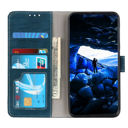 For Samsung Galaxy A05 4G Case Stand Crocodile Texture Leather Phone Wallet Cover