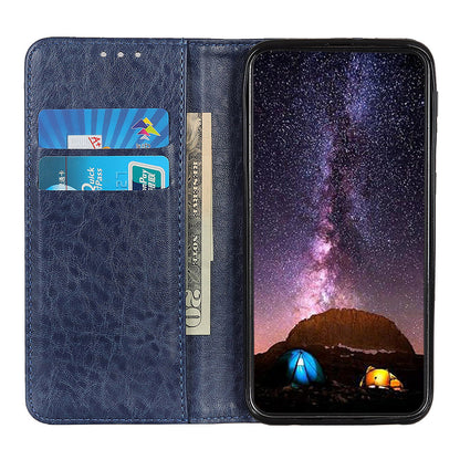 For Samsung Galaxy A05 4G Case PU Leather Crazy Horse Texture Stand Wallet Phone Cover