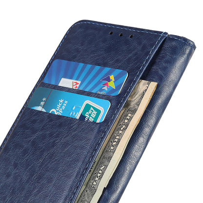 For Samsung Galaxy A05 4G Case PU Leather Crazy Horse Texture Stand Wallet Phone Cover