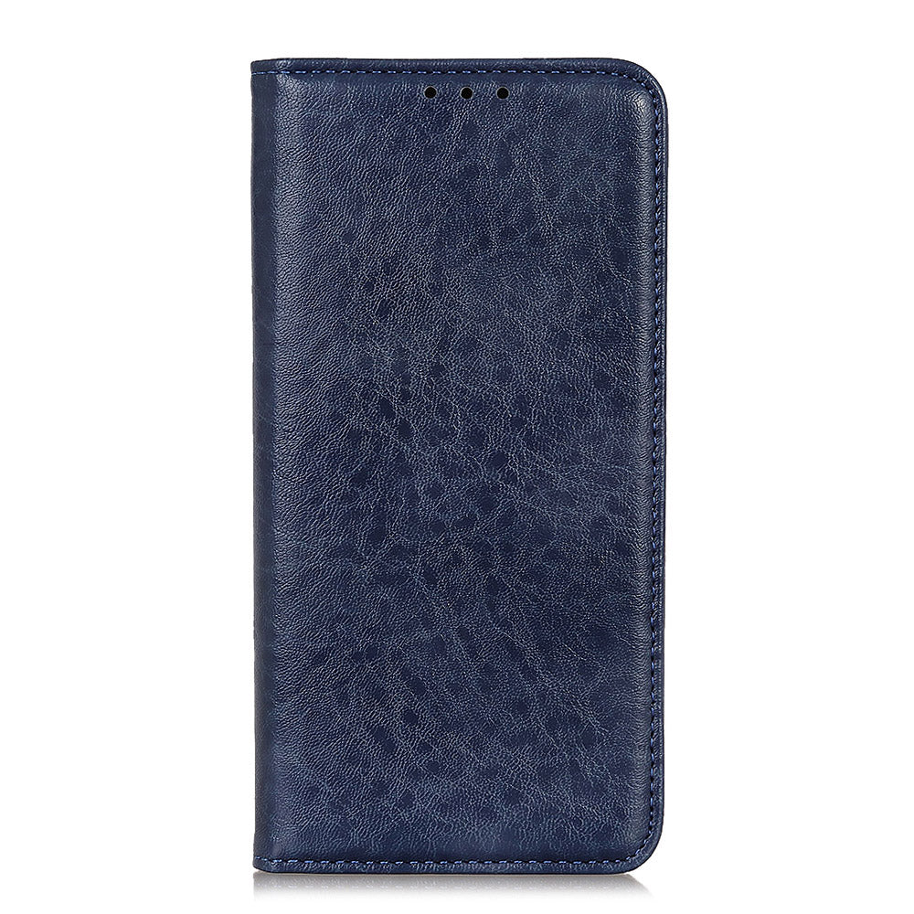 For Samsung Galaxy A05 4G Case PU Leather Crazy Horse Texture Stand Wallet Phone Cover