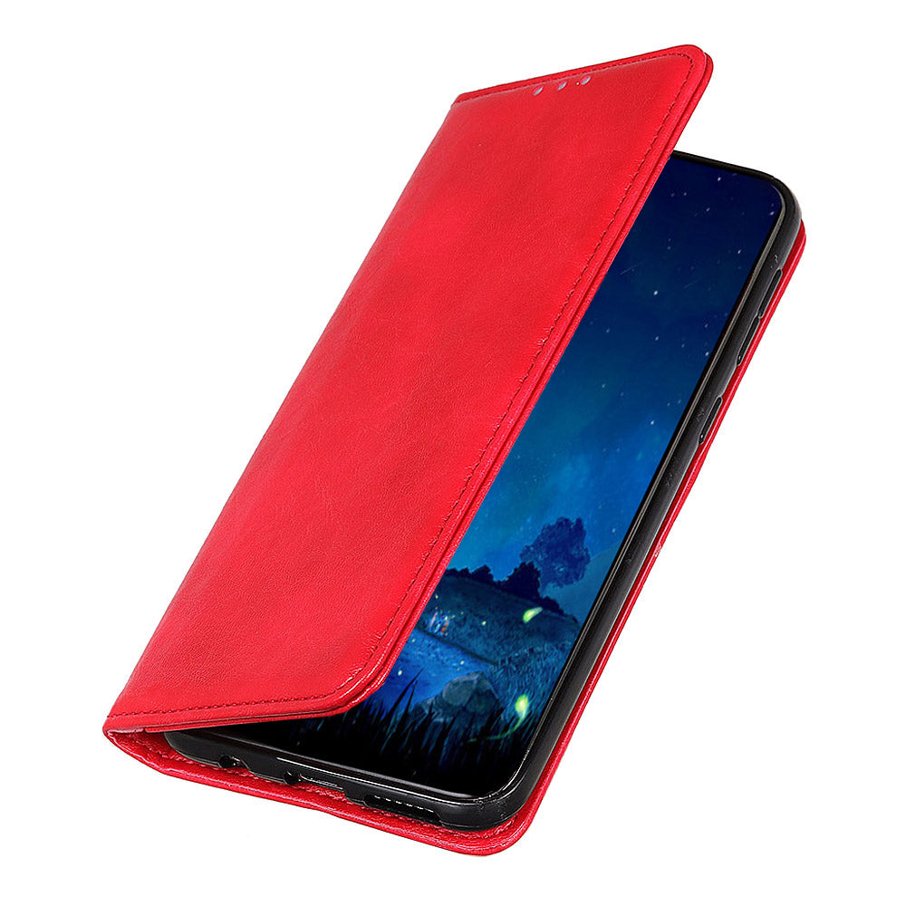 For Samsung Galaxy A05 4G Case PU Leather Crazy Horse Texture Stand Wallet Phone Cover