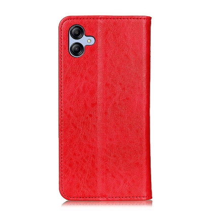 For Samsung Galaxy A05 4G Case PU Leather Crazy Horse Texture Stand Wallet Phone Cover