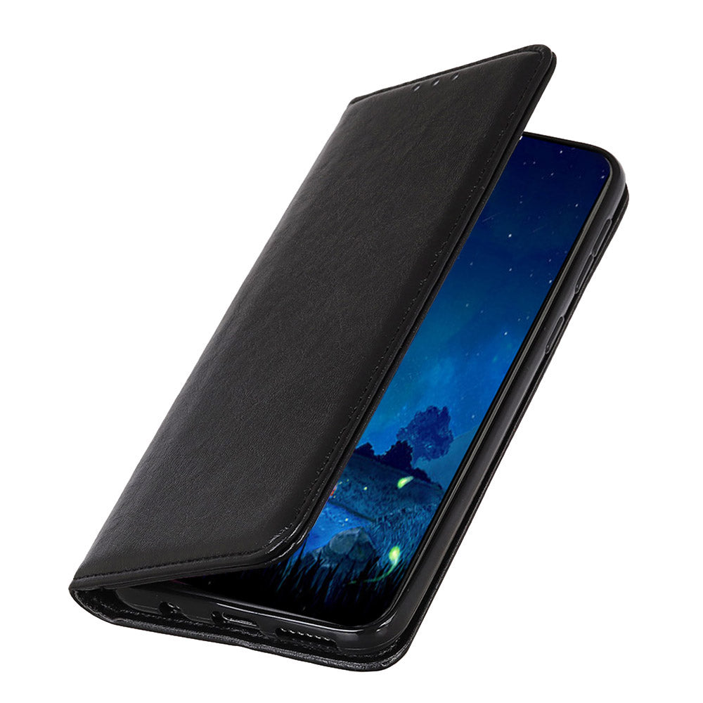 For Samsung Galaxy A05 4G Case PU Leather Crazy Horse Texture Stand Wallet Phone Cover