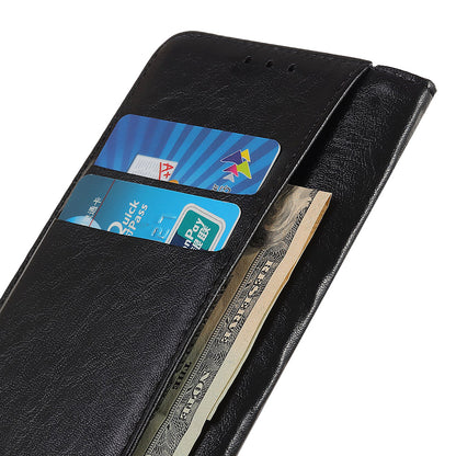 For Samsung Galaxy A05 4G Case PU Leather Crazy Horse Texture Stand Wallet Phone Cover