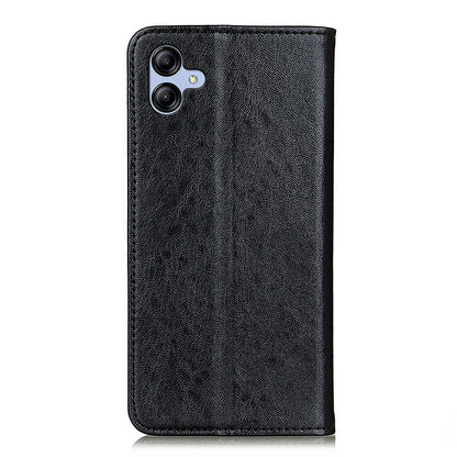 For Samsung Galaxy A05 4G Case PU Leather Crazy Horse Texture Stand Wallet Phone Cover