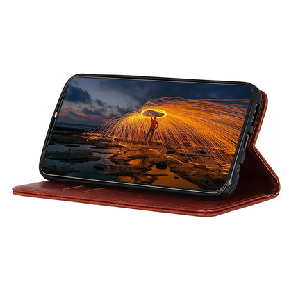 For Samsung Galaxy A05 4G Case PU Leather Crazy Horse Texture Stand Wallet Phone Cover