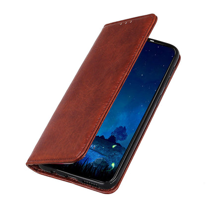 For Samsung Galaxy A05 4G Case PU Leather Crazy Horse Texture Stand Wallet Phone Cover
