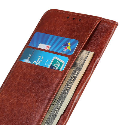 For Samsung Galaxy A05 4G Case PU Leather Crazy Horse Texture Stand Wallet Phone Cover