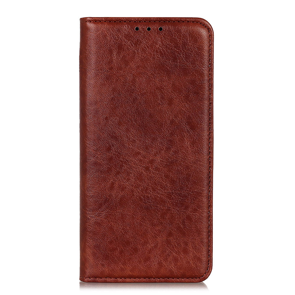 For Samsung Galaxy A05 4G Case PU Leather Crazy Horse Texture Stand Wallet Phone Cover