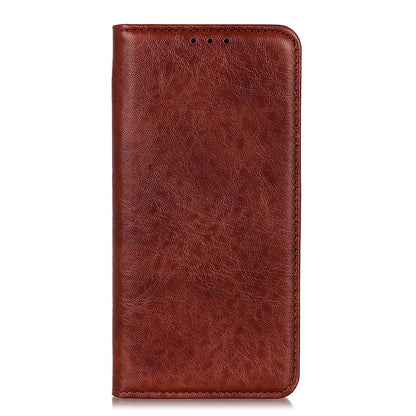 For Samsung Galaxy A05 4G Case PU Leather Crazy Horse Texture Stand Wallet Phone Cover