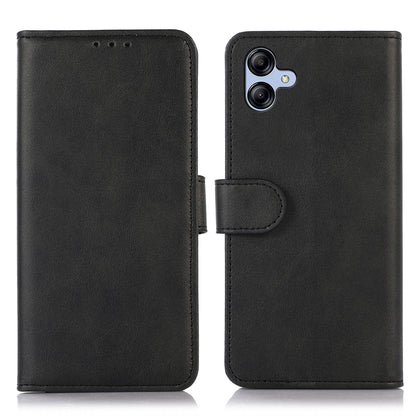 For Samsung Galaxy A05 4G Case Cowhide Texture Anti-Scratch Leather Phone Stand Cover Wallet