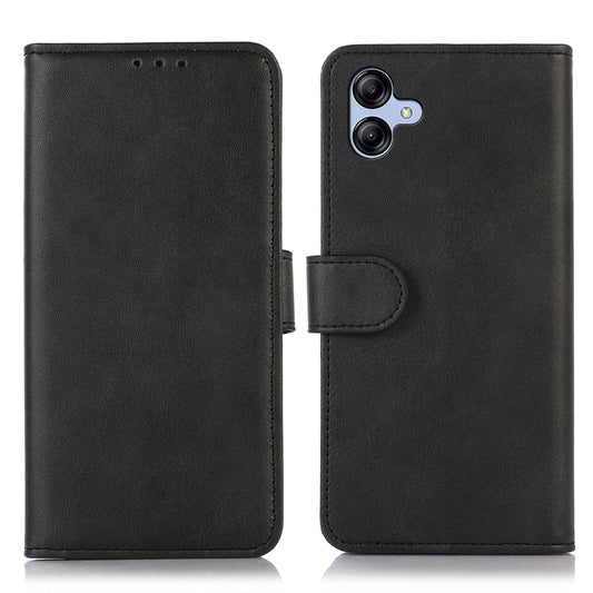 For Samsung Galaxy A05 4G Case Cowhide Texture Anti-Scratch Leather Phone Stand Cover Wallet