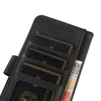 For Samsung Galaxy A05 4G Case Cowhide Texture Anti-Scratch Leather Phone Stand Cover Wallet