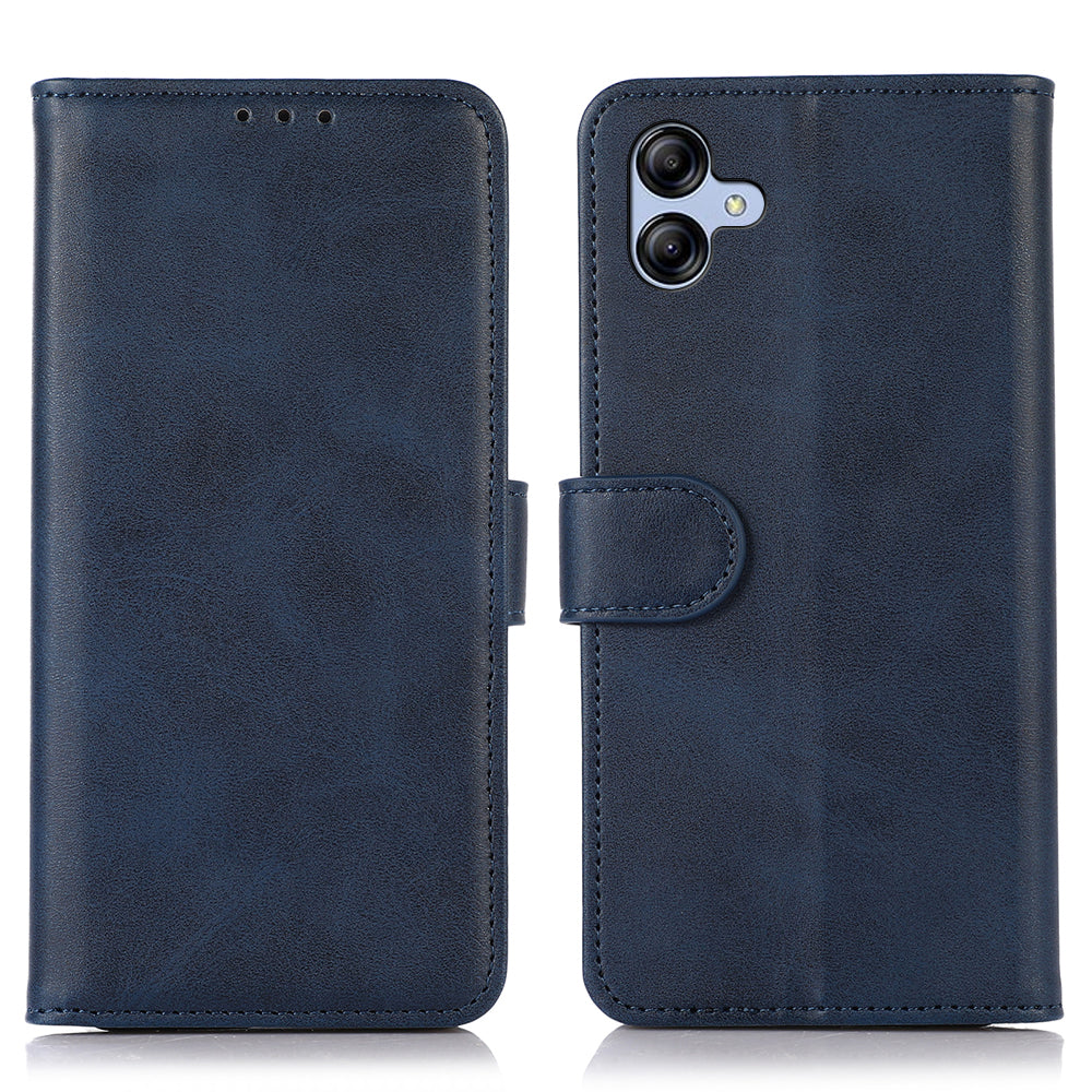 For Samsung Galaxy A05 4G Case Cowhide Texture Anti-Scratch Leather Phone Stand Cover Wallet