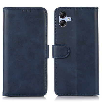 For Samsung Galaxy A05 4G Case Cowhide Texture Anti-Scratch Leather Phone Stand Cover Wallet