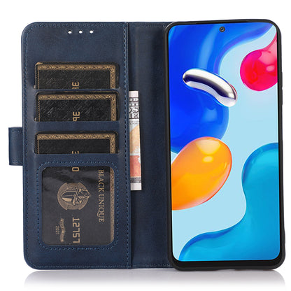 For Samsung Galaxy A05 4G Case Cowhide Texture Anti-Scratch Leather Phone Stand Cover Wallet