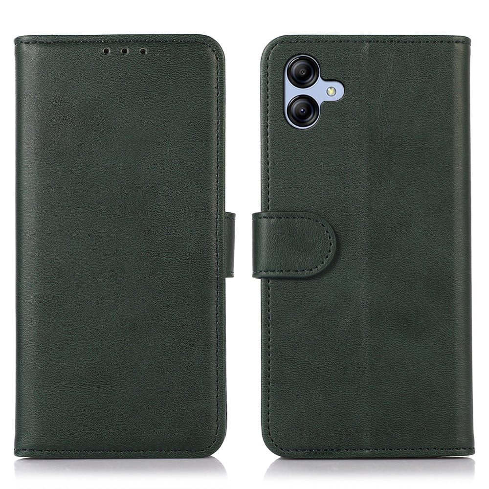 For Samsung Galaxy A05 4G Case Cowhide Texture Anti-Scratch Leather Phone Stand Cover Wallet