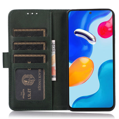 For Samsung Galaxy A05 4G Case Cowhide Texture Anti-Scratch Leather Phone Stand Cover Wallet