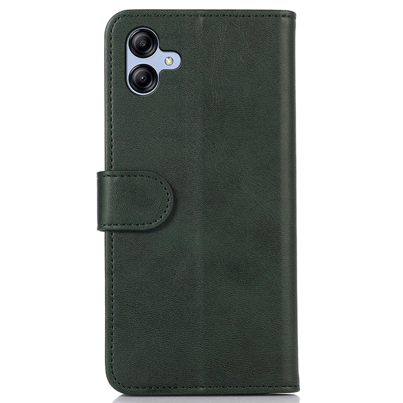 For Samsung Galaxy A05 4G Case Cowhide Texture Anti-Scratch Leather Phone Stand Cover Wallet