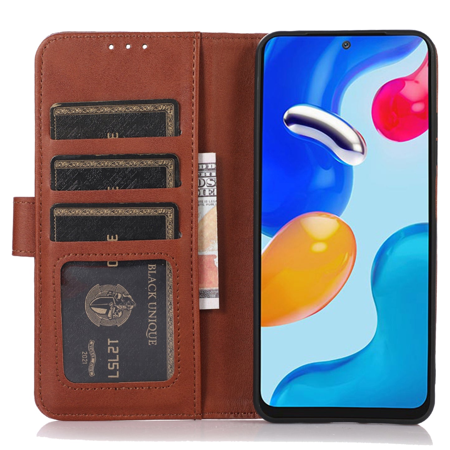 For Samsung Galaxy A05 4G Case Cowhide Texture Anti-Scratch Leather Phone Stand Cover Wallet
