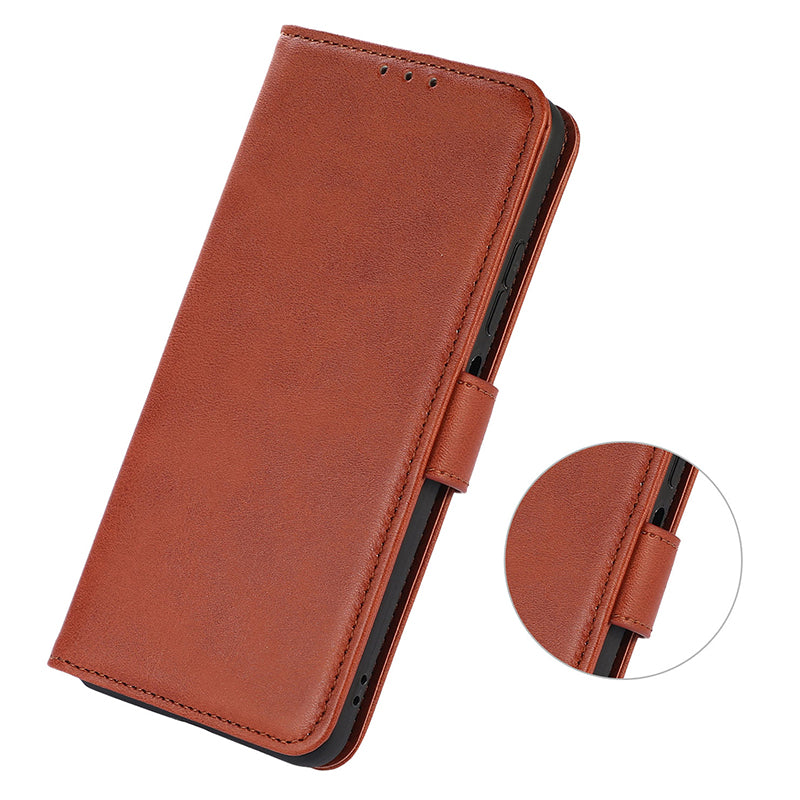 For Samsung Galaxy A05 4G Case Cowhide Texture Anti-Scratch Leather Phone Stand Cover Wallet