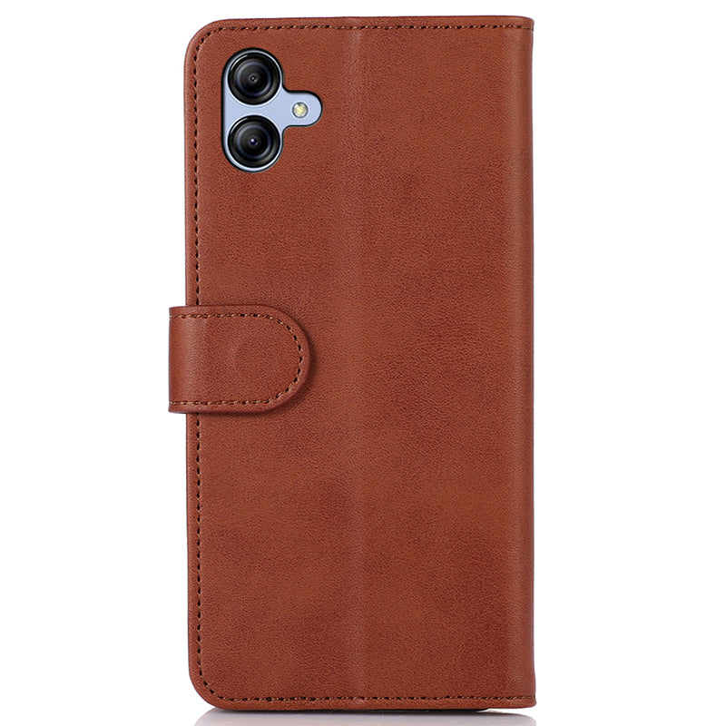 For Samsung Galaxy A05 4G Case Cowhide Texture Anti-Scratch Leather Phone Stand Cover Wallet