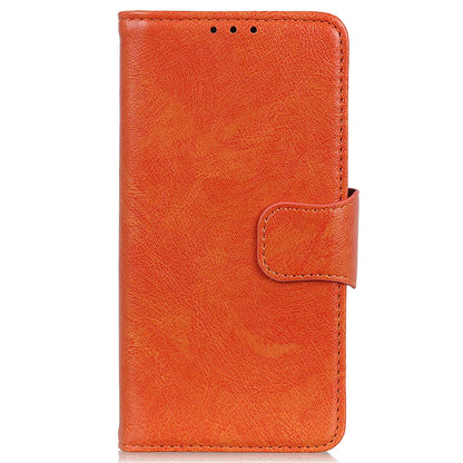 For Samsung Galaxy A05 4G Case Nappa Texture Split Leather Foldable Stand Phone Cover