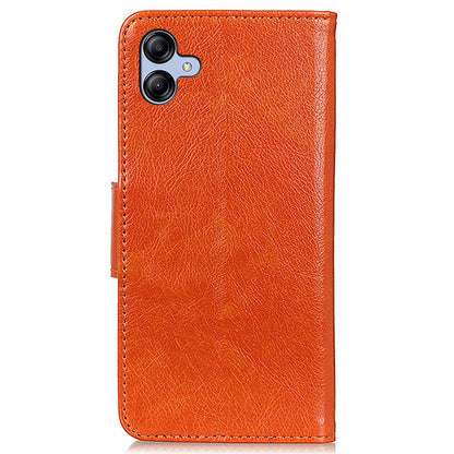 For Samsung Galaxy A05 4G Case Nappa Texture Split Leather Foldable Stand Phone Cover