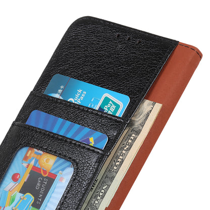For Samsung Galaxy A05 4G Case Nappa Texture Split Leather Foldable Stand Phone Cover