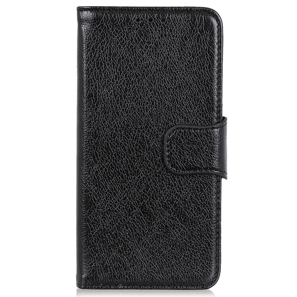 For Samsung Galaxy A05 4G Case Nappa Texture Split Leather Foldable Stand Phone Cover