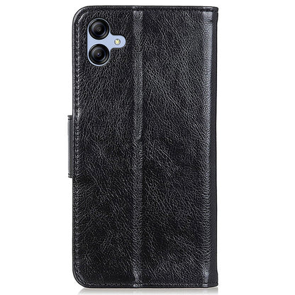 For Samsung Galaxy A05 4G Case Nappa Texture Split Leather Foldable Stand Phone Cover