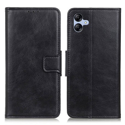 For Samsung Galaxy A05 4G Case PU Leather Shell Crazy Horse Texture Phone Cover
