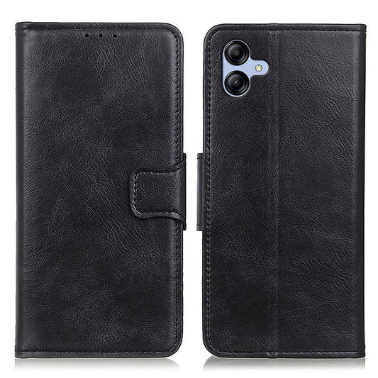 For Samsung Galaxy A05 4G Case PU Leather Shell Crazy Horse Texture Phone Cover