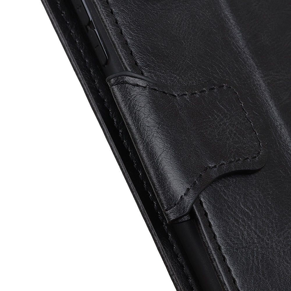 For Samsung Galaxy A05 4G Case PU Leather Shell Crazy Horse Texture Phone Cover