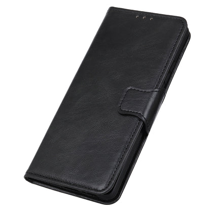 For Samsung Galaxy A05 4G Case PU Leather Shell Crazy Horse Texture Phone Cover